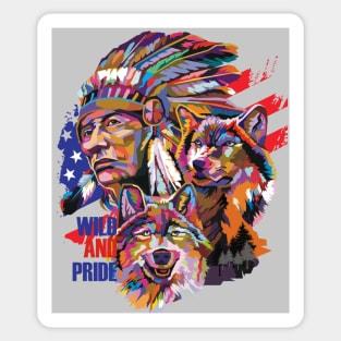 american native Sticker